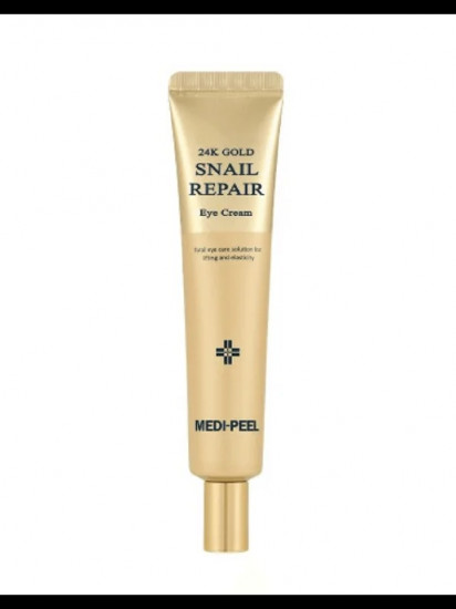 Крем для век с золотом и муцином улитки «24K Gold Snail Repair Eye Cream»