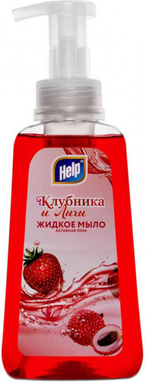 Мыло жидкое с пенным дозатором «Клубника и личи»