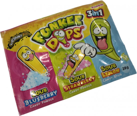 Леденец с шипучими посыпками «Funkee Dips»