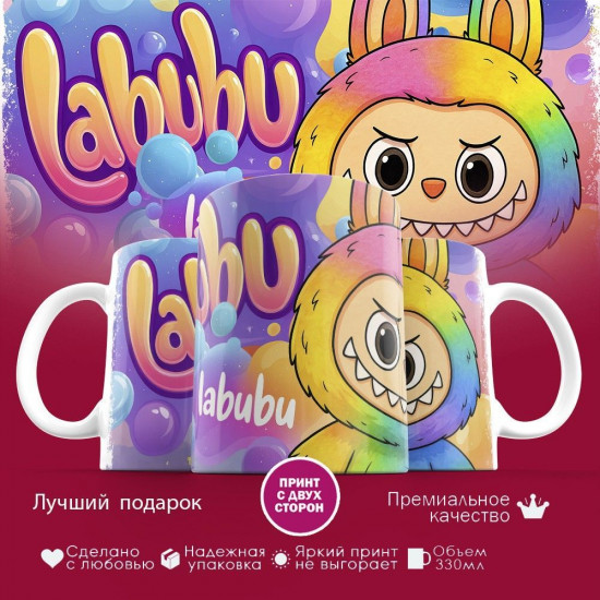 Кружка с принтом «Labubu»