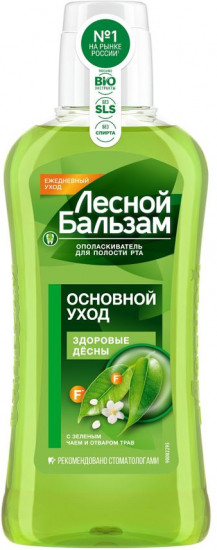 Ополаскиватель для полости рта с зеленым чаем «Здоровые десны»