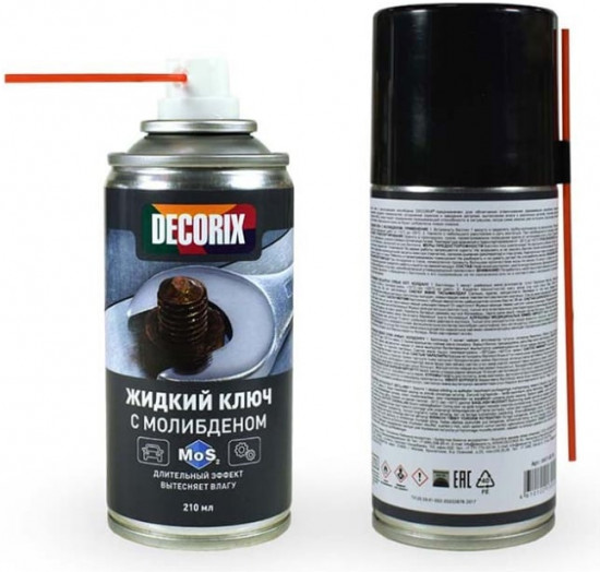 Аэрозольный жидкий ключ с молибденом