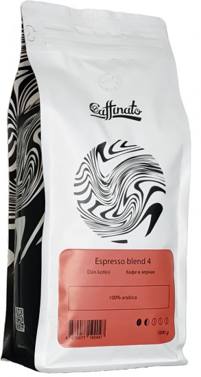 Кофе свежеобжаренный в зернах «Espresso blend № 4»