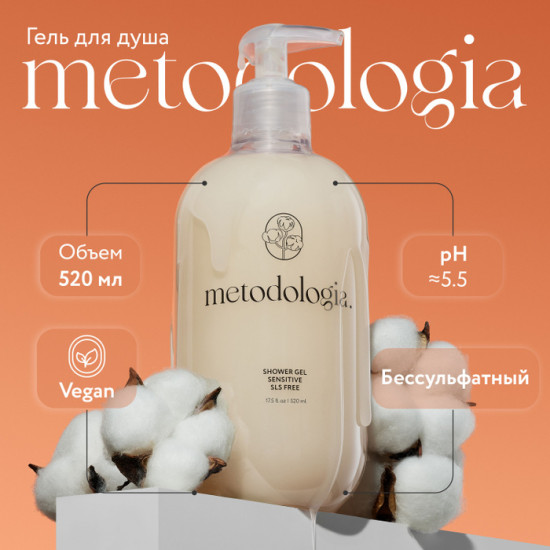 Крем-гель для душа бессульфатный для чувствительной кожи «Shower gel sensitive»
