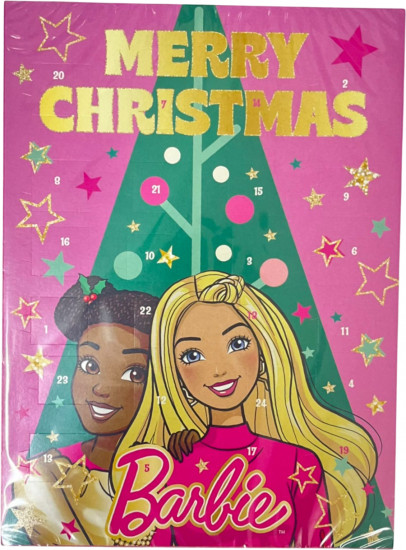 Рождественский календарь с шоколадом «Barbie»bie 75 гр (Advent - Адвент календарь)