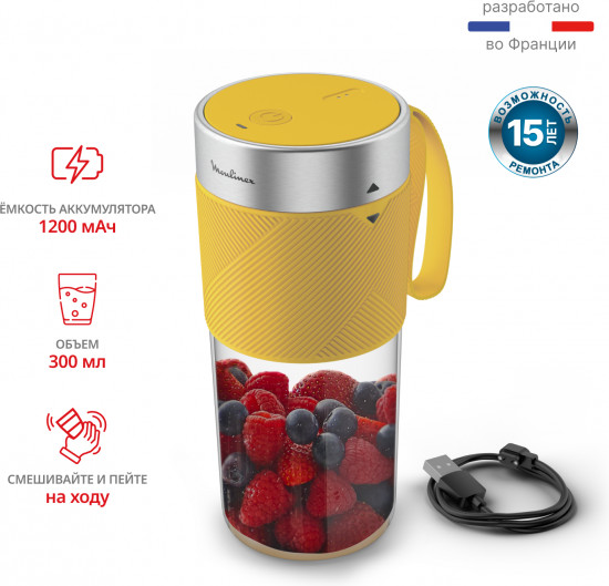 Блендер портативный Moulinex Lightmix LM1C0210