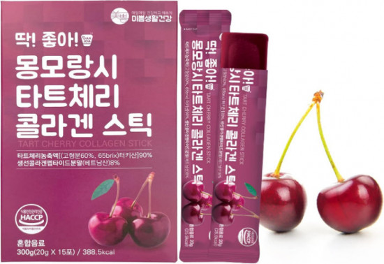 Морской коллаген с экстрактом вишневого сока в стиках «Tart Cherry Collagen Stick»