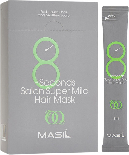 Набор масок для ослабленных волос восстанавливающих «8 Seconds Salon Super Mild Hair Mask»