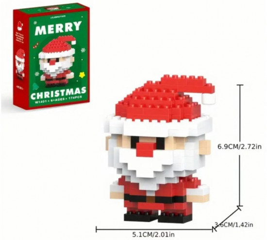 Конструктор пластиковый «Дед Мороз»