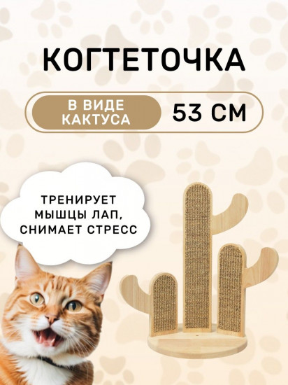 Когтеточка-кактуc для кошек