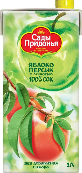 Сок с мякотью восстановленный «Яблоко-персик»