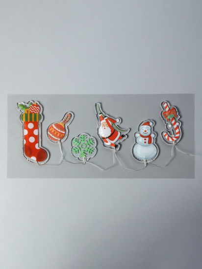  Наклейка на окно светодиодная «Новогоднее настроение»