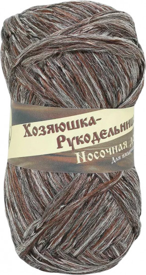 Пряжа для вязания «Носочная добавка», цвет коричневый