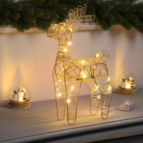 Фигура светодиодная «Олень бежевый»