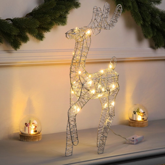 Фигура светодиодная «Олень бежевый»