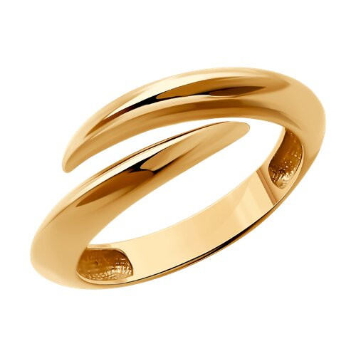 Кольцо из золочёного серебра