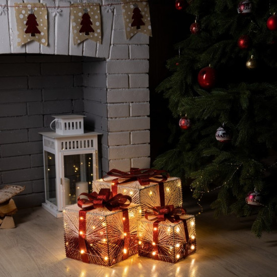 Фигура светодиодная «Подарки с красной нитью»