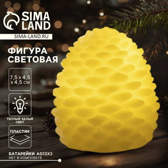 Фигура светодиодная «Свеча шишка»