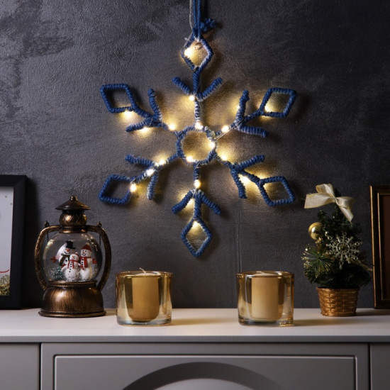 Фигура светодиодная «Снежинка синяя»