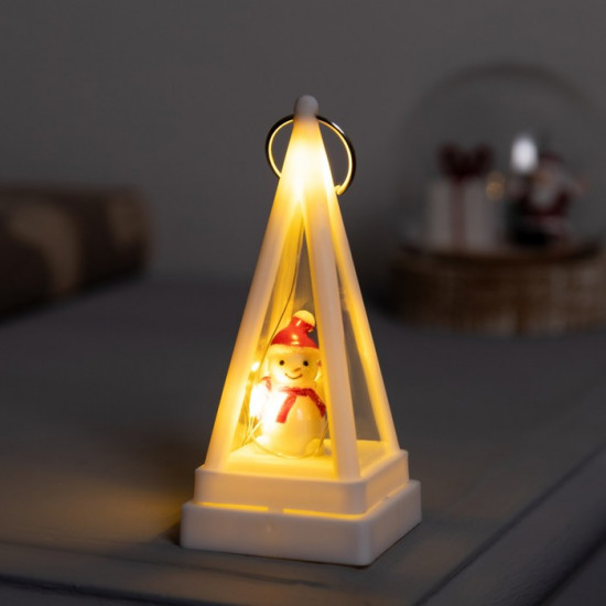 Фигура светодиодная-брелок «Снеговик»