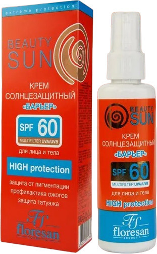Крем солнцезащитный SPF 60 «Beauty sun»
