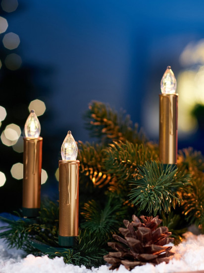 Набор свечей светодиодных на прищепке