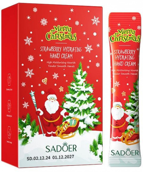 Крем для рук в саше-пакетах с экстрактом клубники «Strawberry Hydrating Moisturizing Hand Cream»