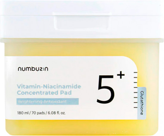 Пэды для лица с ниацинамидом витаминные осветляющие «No.5 Vitamin-Niacinamide Concentrated Pad»
