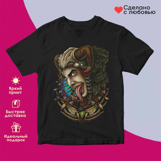 Футболка с принтом «Нечисть»