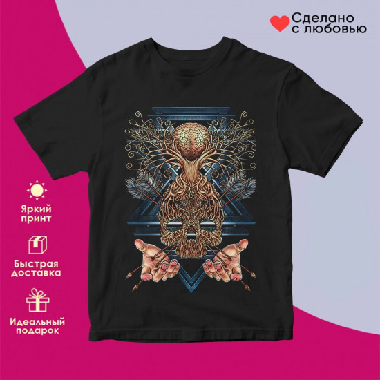 Футболка с принтом «Нечисть»