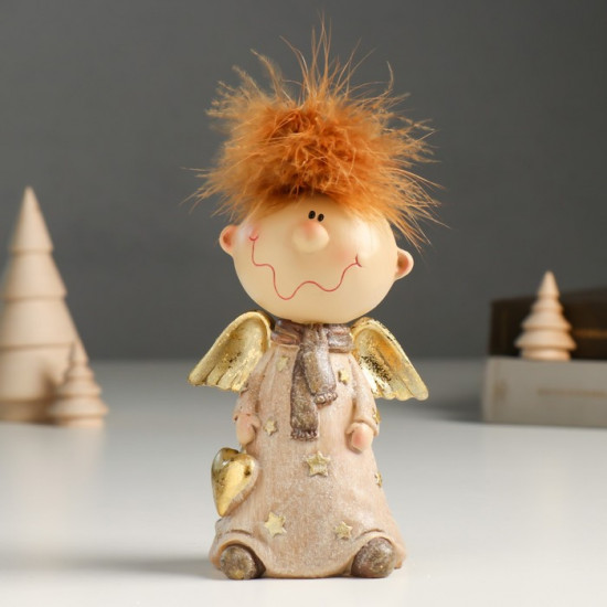 Фигурка «Ангелочек Афоня в наряде со звёздами, с сердцем»