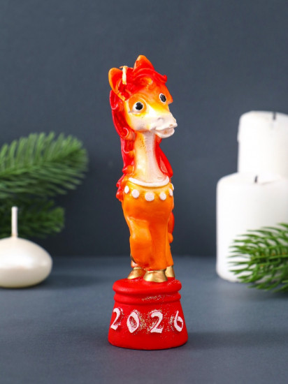 Свеча декоративная «Лошадка на тумбе»