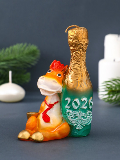 Свеча декоративная «Лошадка с шампанским»