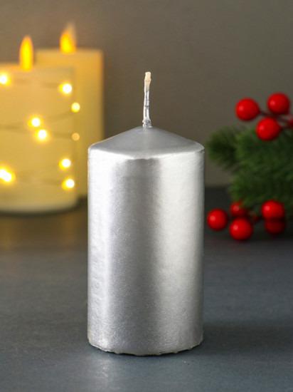 Свеча-цилиндр «Новогодняя ночь»