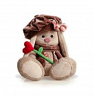 Зайка Ми с цветочком, 18 см