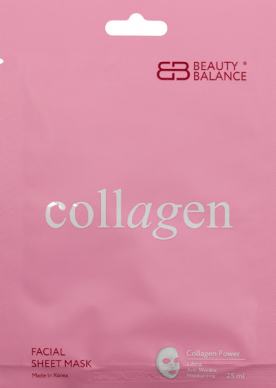 Маска для лица с коллагеном «Collagen Facial Sheet Mask»