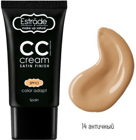СС-крем для лица «Satin Finish» SPF10, оттенок 14 Античный