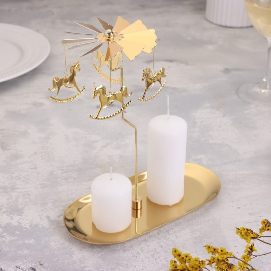 Подсвечник «Карусель с лошадками»