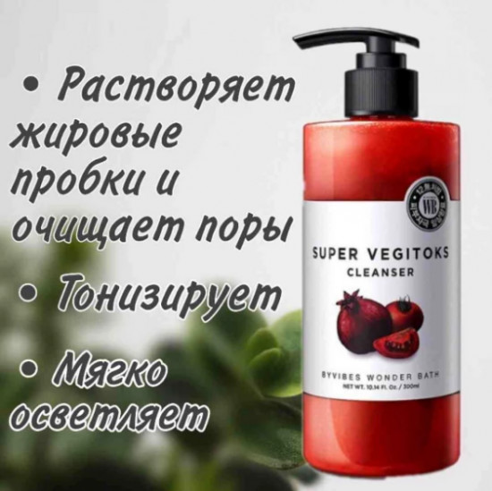 Пенка для умывания лица «Super Vegitoks Cleanser Red»