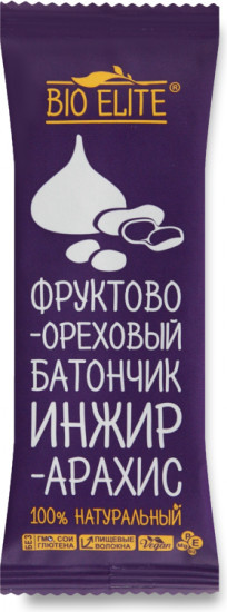 Фруктово-ореховый батончик «Инжир-арахис»