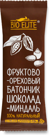 Фруктово-ореховый батончик «Шоколад-миндаль»