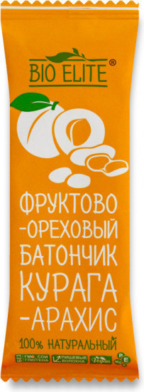 Фруктово-ореховый батончик «Курага-арахис»