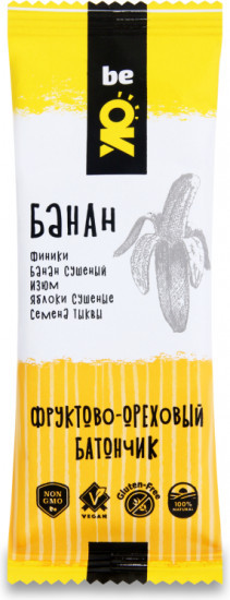 Фруктово-ореховый батончик «Банан»