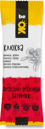 Фруктово-ореховый батончик «Клюква»