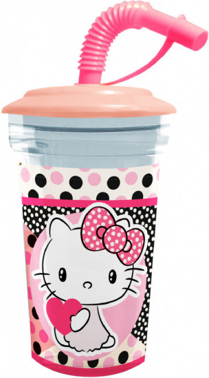 Стакан с трубочкой «Hello Kitty»