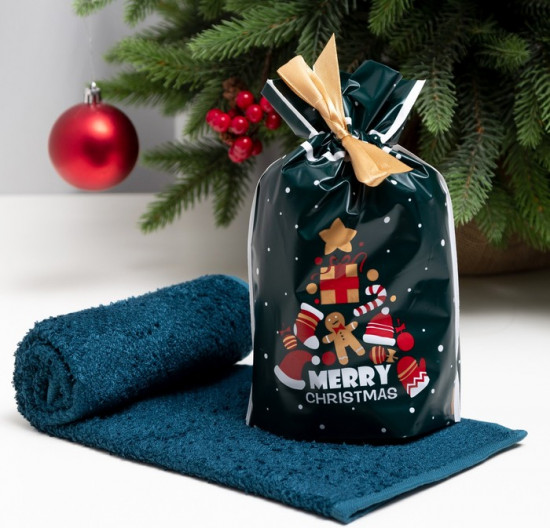 Полотенце махровое «Merry Christmas»