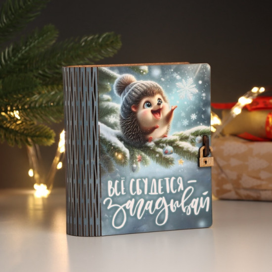 Шкатулка-книга «Ёж»