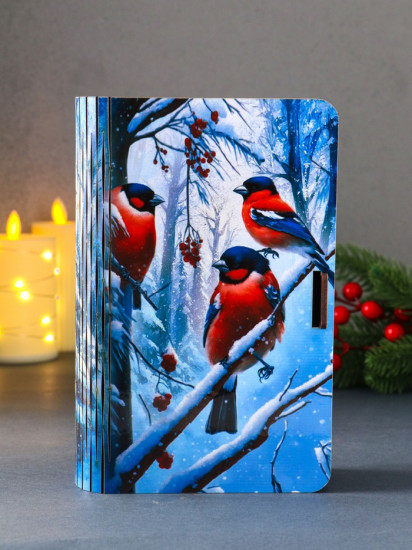 Шкатулка-книга «Три снегиря»