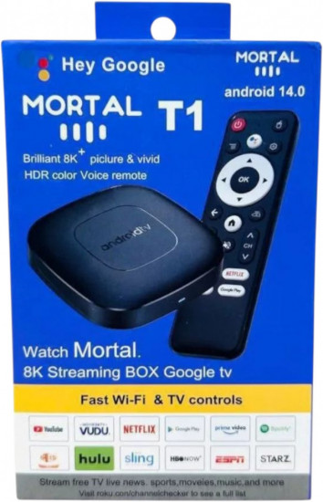 Медиаплеер Mortal T1 2/16 ГБ, 4K