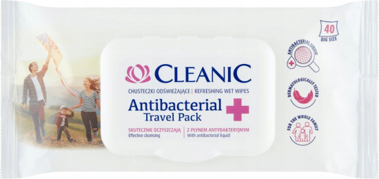 Салфетки влажные антибактериальные «Antibacterial Travel Pack»